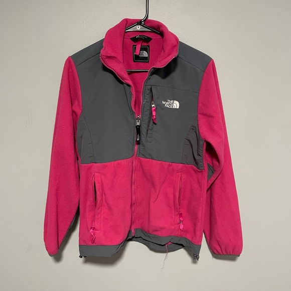 The North Face Tops - The North Face Pink and Gray Sweatshirt
